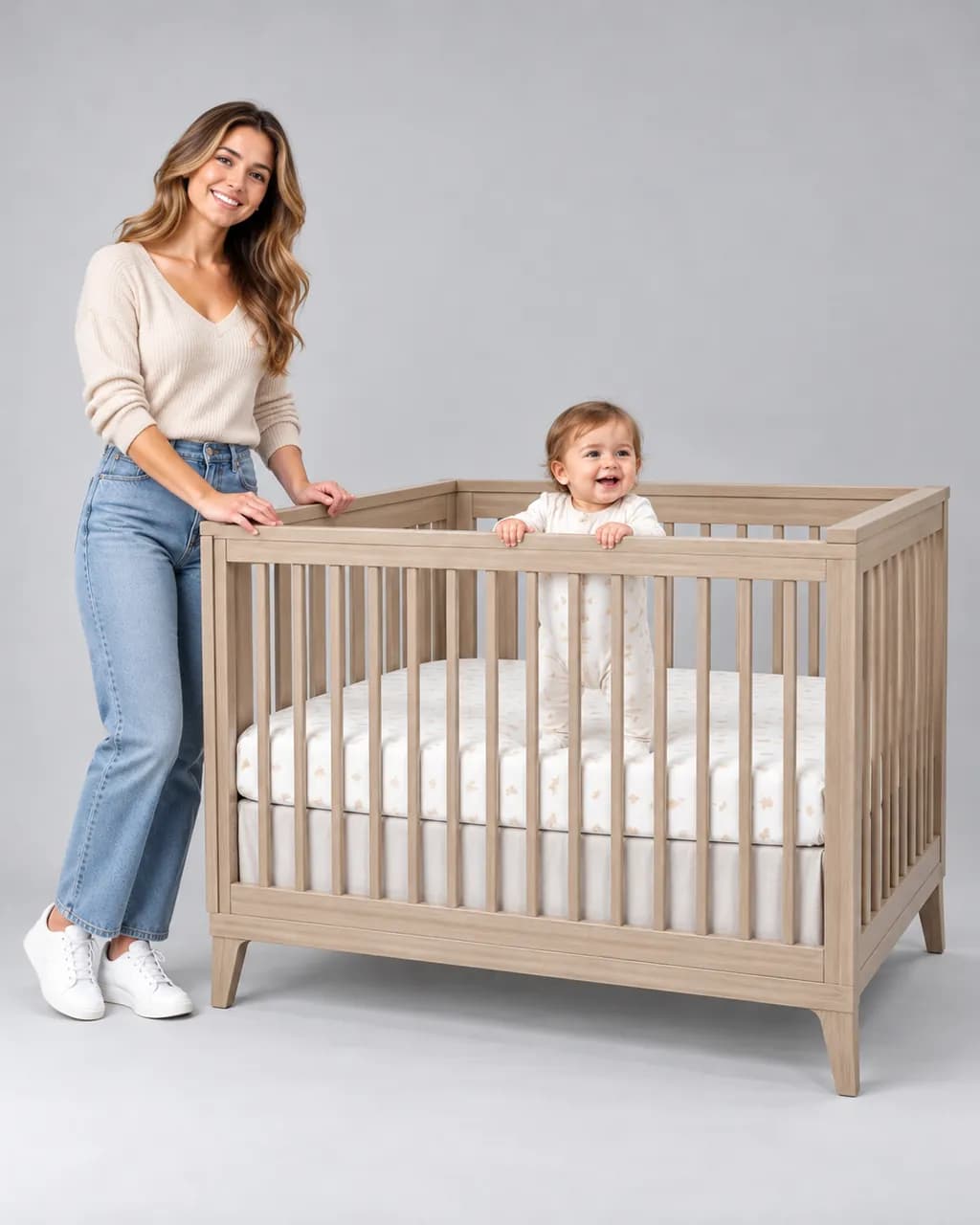 Full-size Crib with Linens