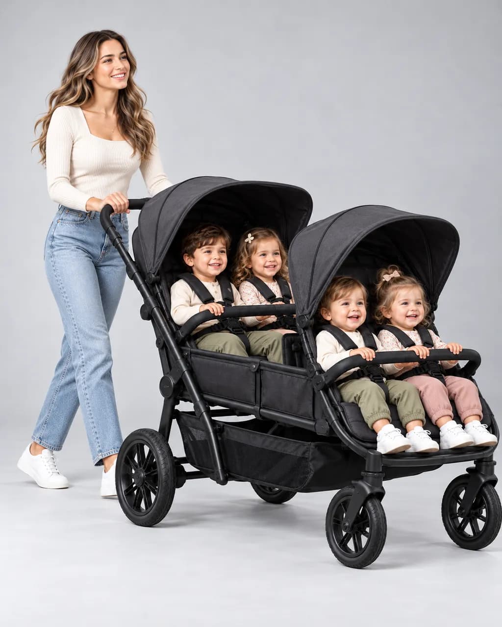Wonderfold 4-Seater Stroller Wagon