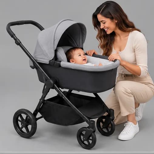 Baby Stroller with Infant Bassinet