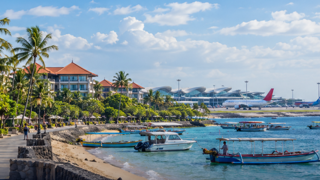 Sanur & Bali Airport, Bali delivery area for rental equipment